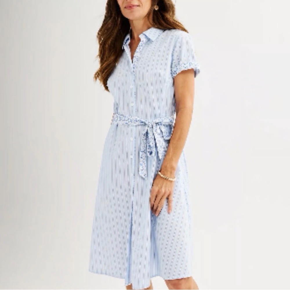 Croft & Barrow Light Blue Midi Dress